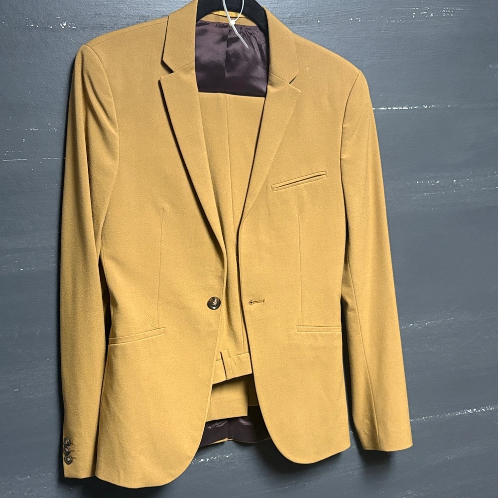 Topman Mustard Blazer